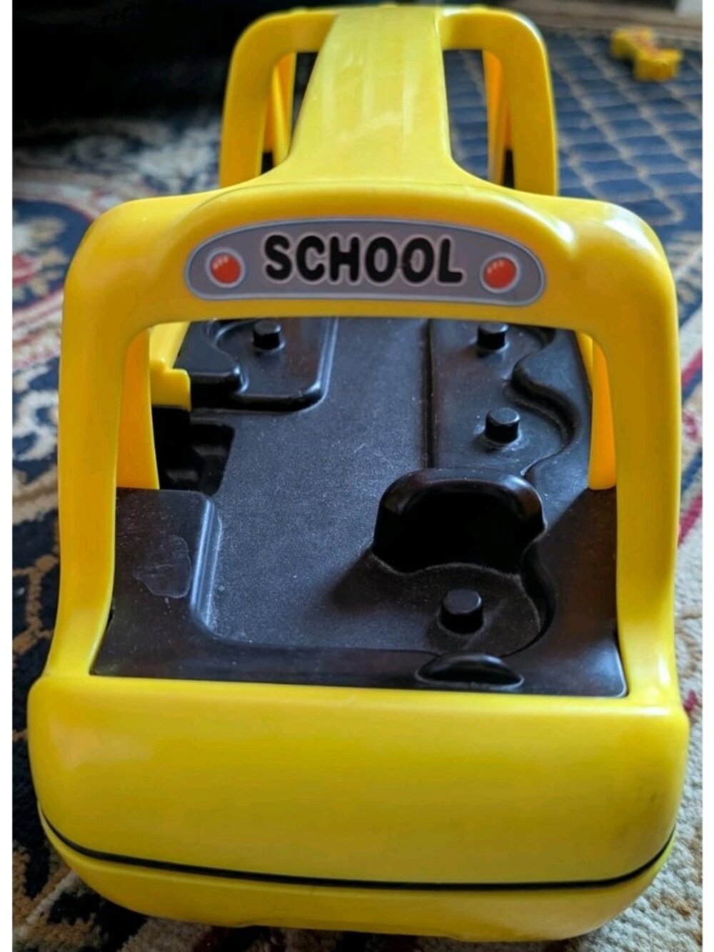 Vintage 2000 Little People Tikes Toddle Tots Yellow Toy School Bus Vehicle